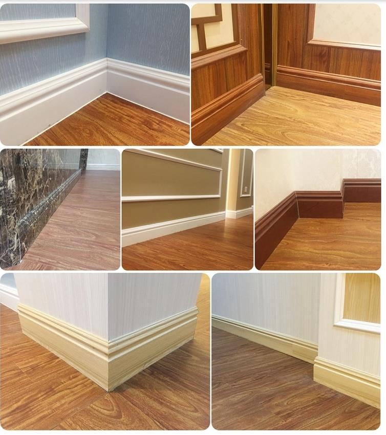 Waterproof PVC skirting board supplier - Woodgrain finish