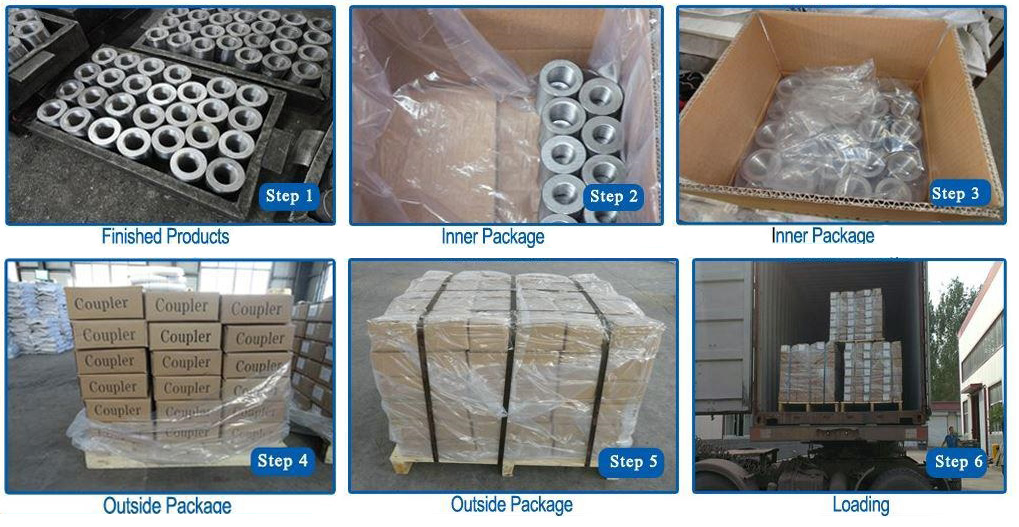 Straight Threaded Rebar Coupler Packaging Process
