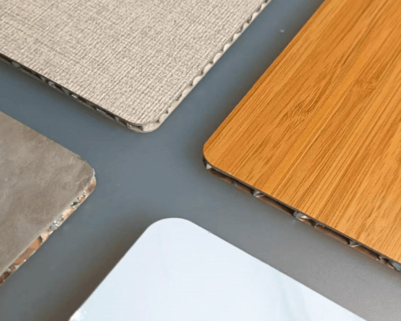 Arc edge single-sided honeycomb aluminum panel