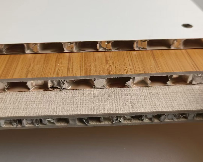 Side anatomical honeycomb aluminum panel