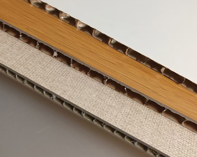 Single-sided honeycomb aluminum panels with various patterns