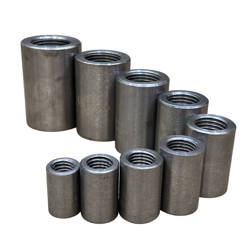 Straight Threaded Rebar Coupler Size Comparison