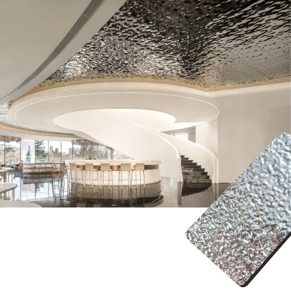 Water Ripple Bamboo Charcoal Fiber Wall Panel 11