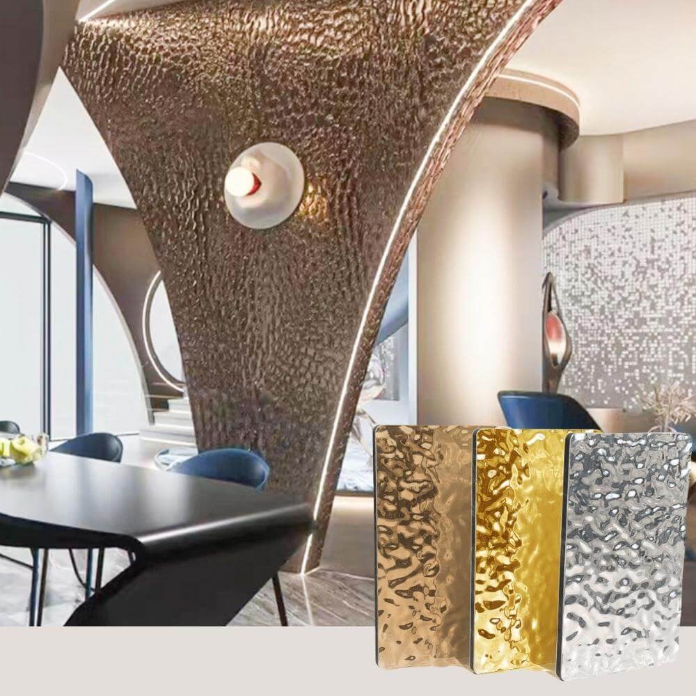 Water Ripple Bamboo Charcoal Fiber Wall Panel 9