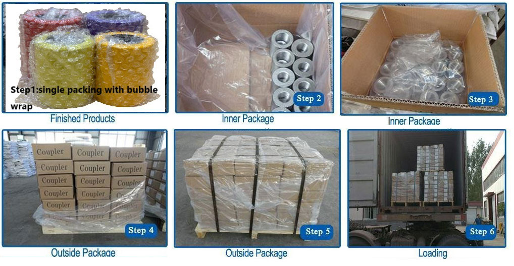 Packaging process of HG Epoxy Resin Rebar Coupler