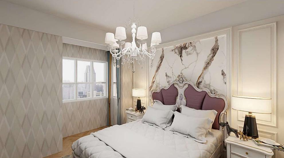 3D printed wall panel bedroom effect