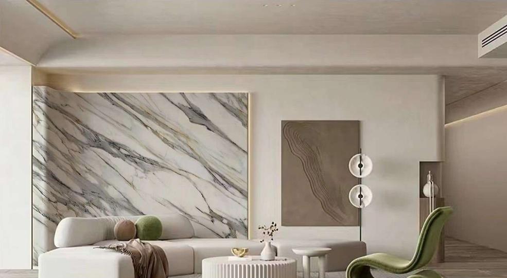 3D printed background wall panel-livingroom effect