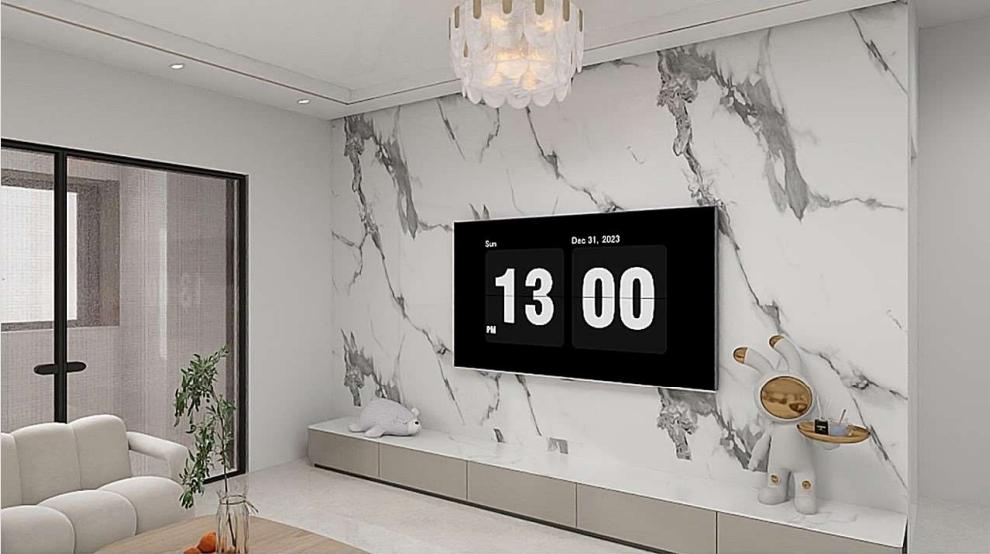 3d wpc TV background wall panel