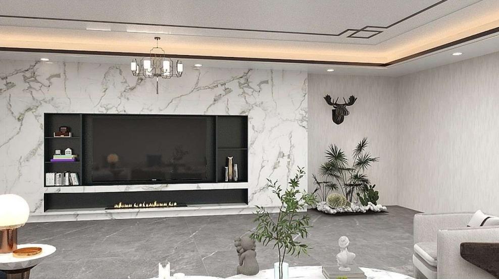 TV background wall panels 3d print