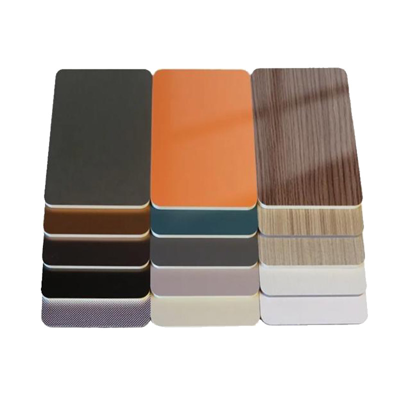 Solid Color Wood Veneer Bamboo Fiber PVC Panel-5