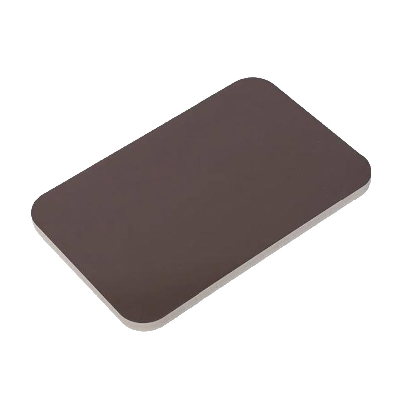 Solid Color Wood Veneer Bamboo Fiber PVC Panel-brown