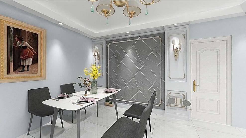 3D printed background panels for dining room