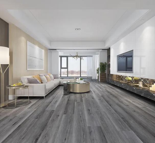 Wood grain spc floor effect