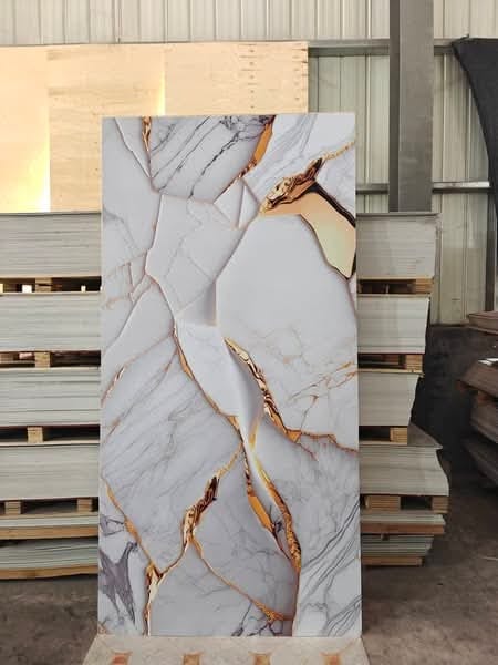 Waterproof Coated PVC UV Marble Wall Panel19