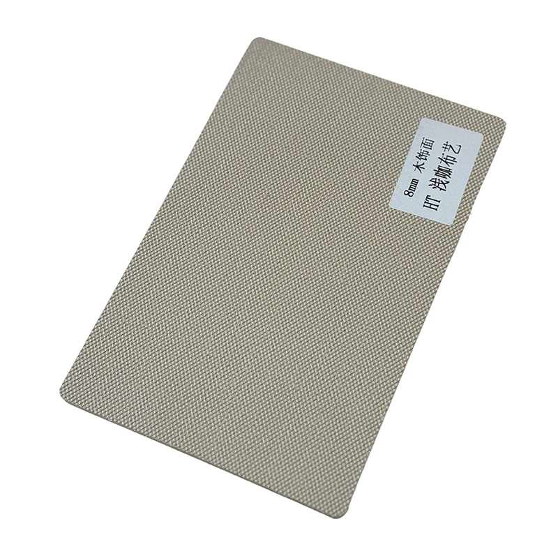 Cloth Grain Wood Veneer WPC Wall Panel5