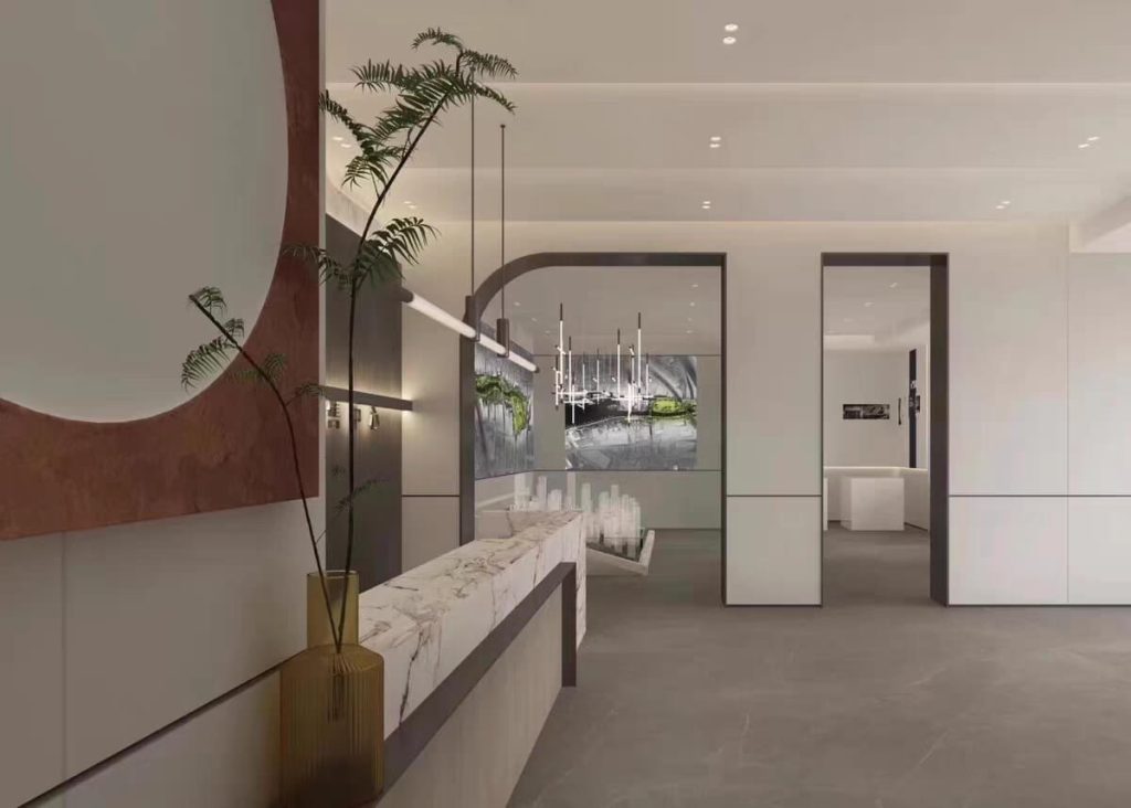 Moisture-proof magnesium oxide boards front desk effect