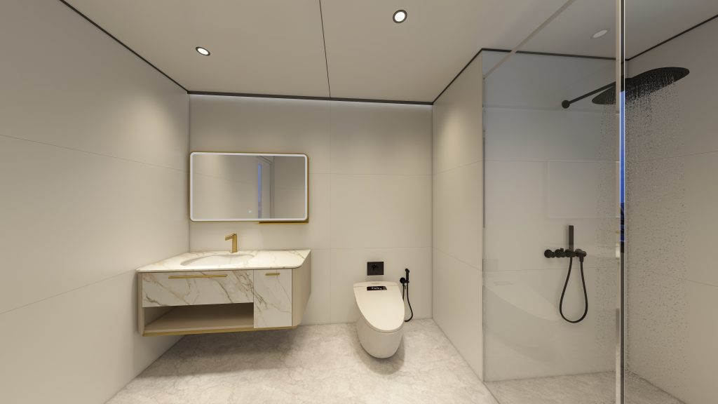 Aluminum Honeycomb wall panel for bathroom