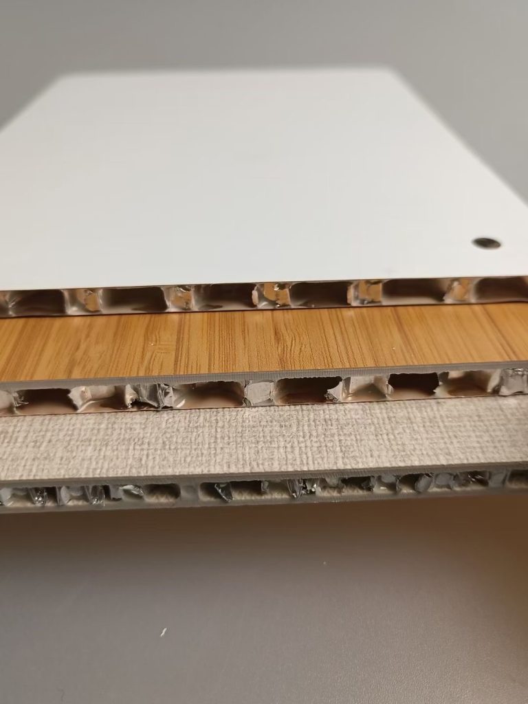 Different panels of honeycomb aluminum panels
