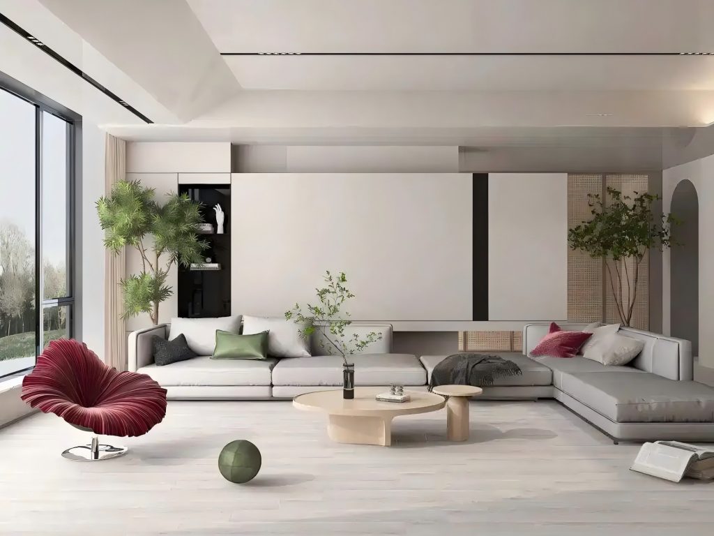 Modern WPC wall panel effect