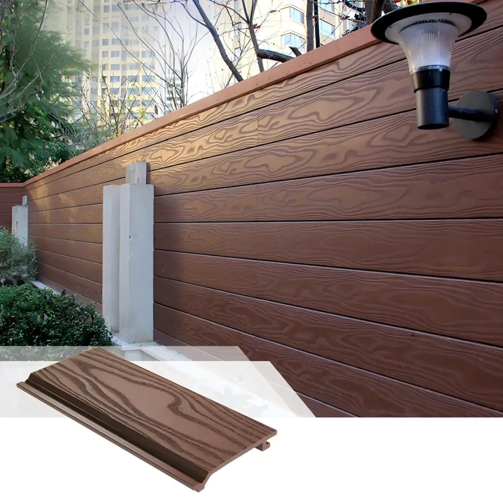Outdoor dark wall panels-imitation wood grain
