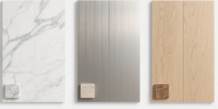 WPC panels with different surface textures