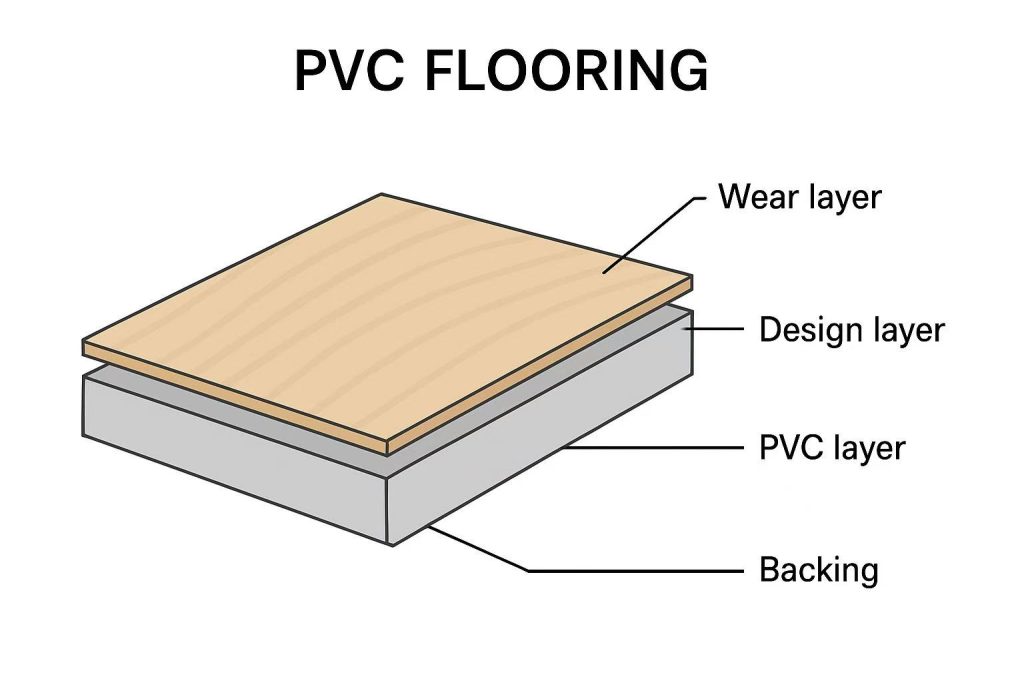 pvc flooring structure