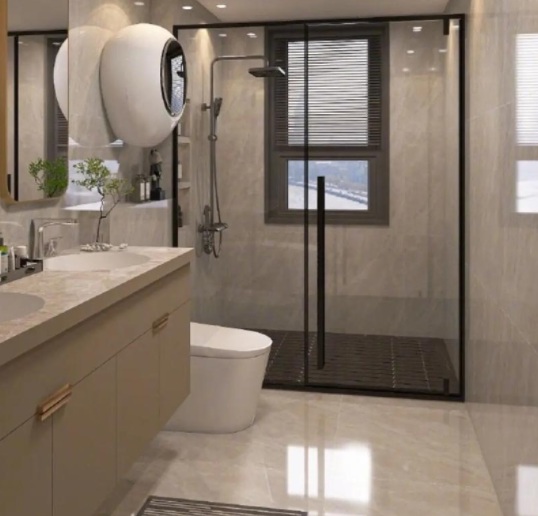 wpc panel in bathroom