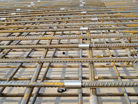 Straight Thread Rebar Coupler used on construction sites