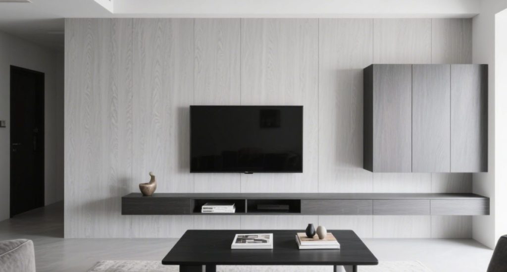 Film faced plywood in living room
