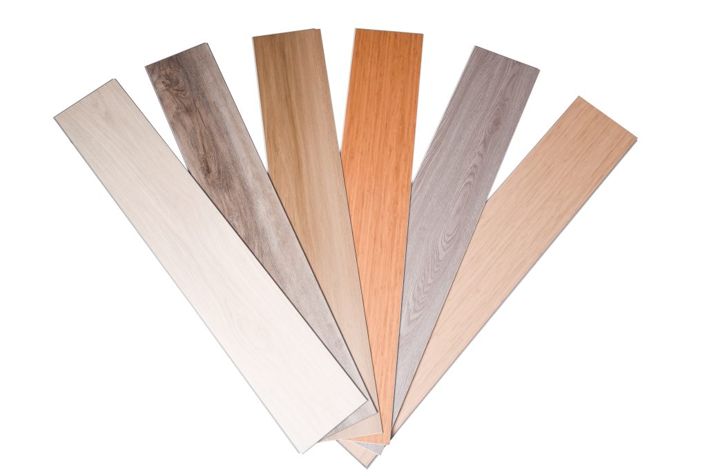 SPC flooring in various colors