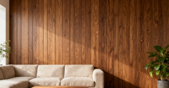 wpc panel in living room
