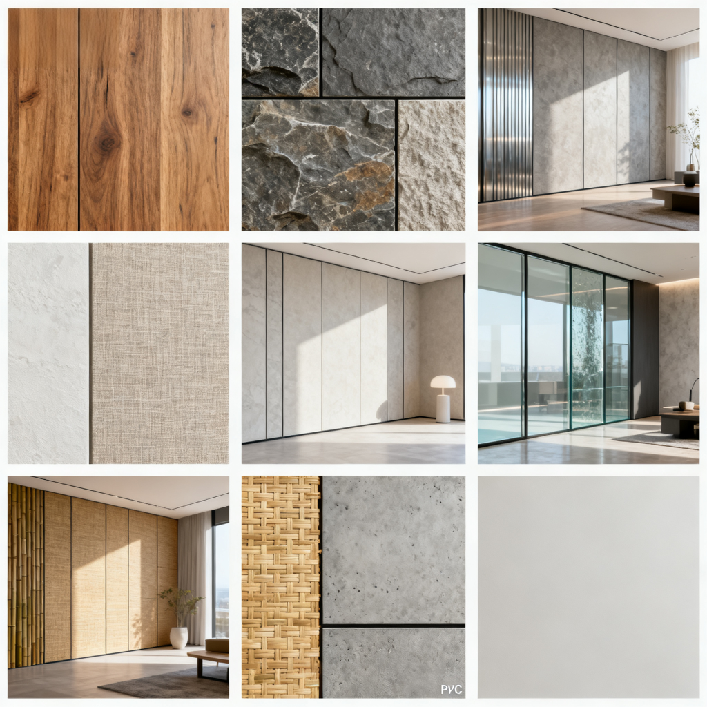 Installation effects of different types of wall panels