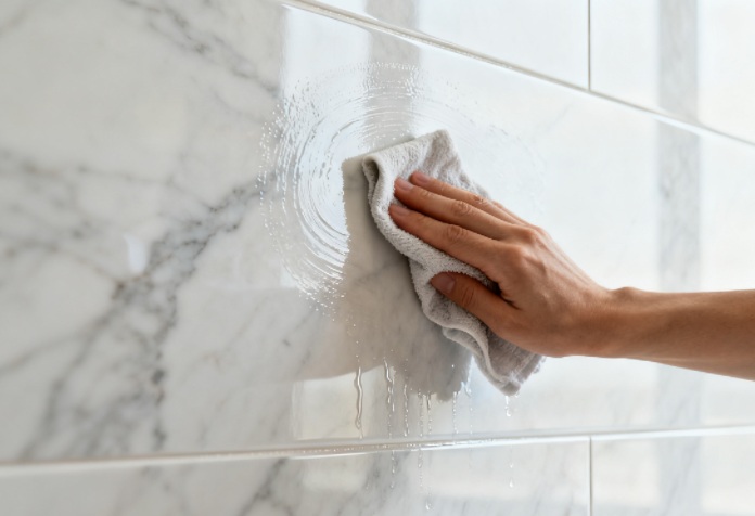 clean marble wall panels