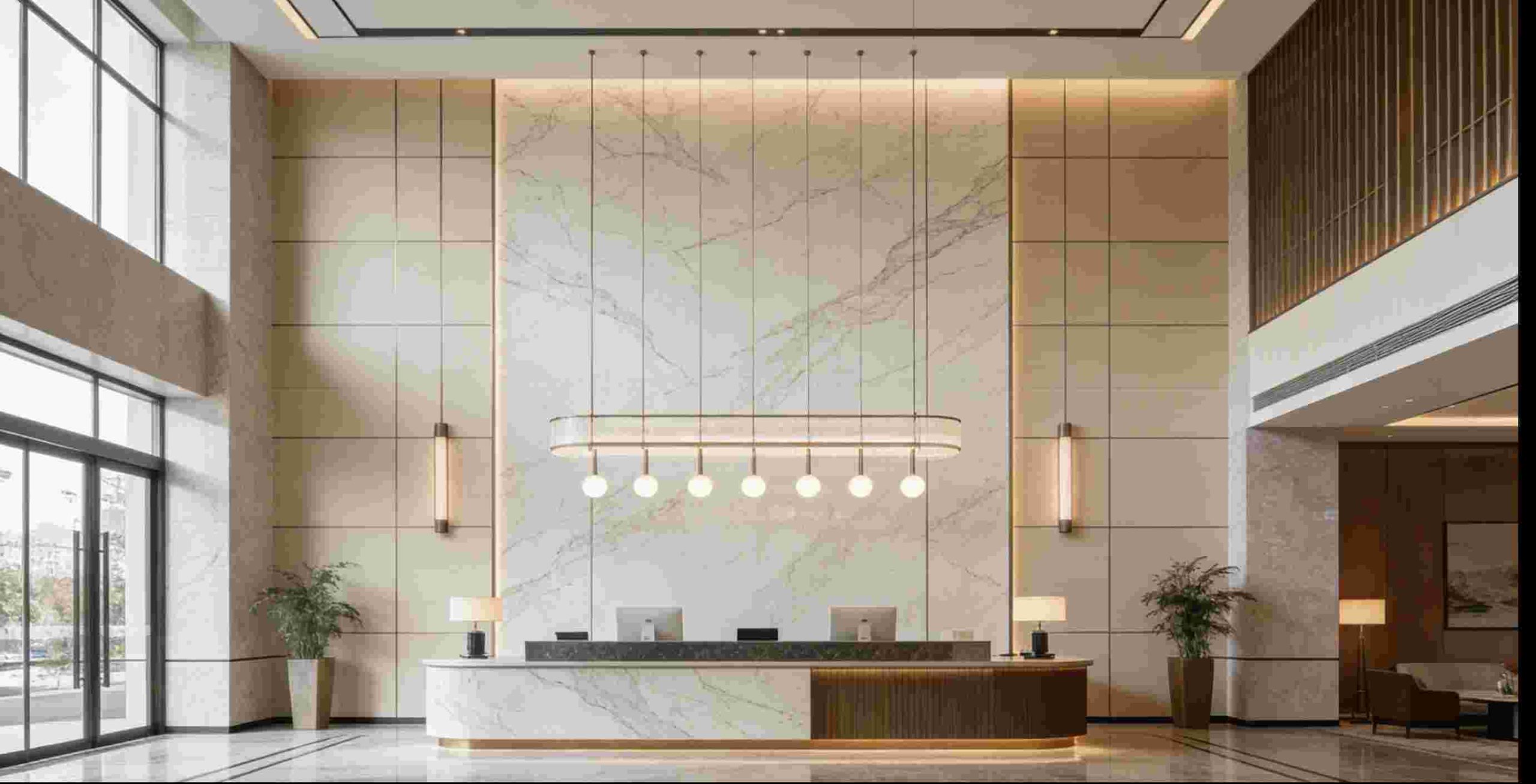 pvc marble wall panels in commercial application scaled
