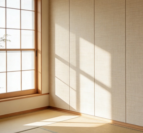 Cloth grain wpc wall panel nordic japandi