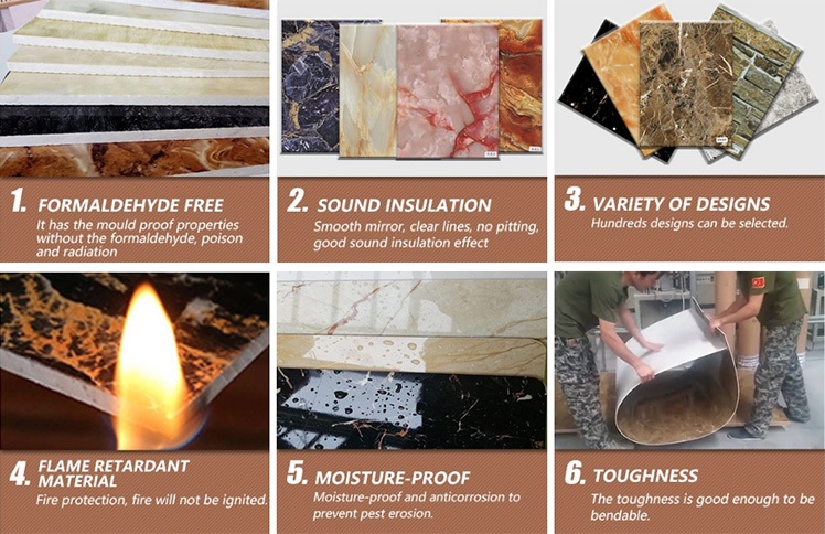 High Performance of UV marble sheets