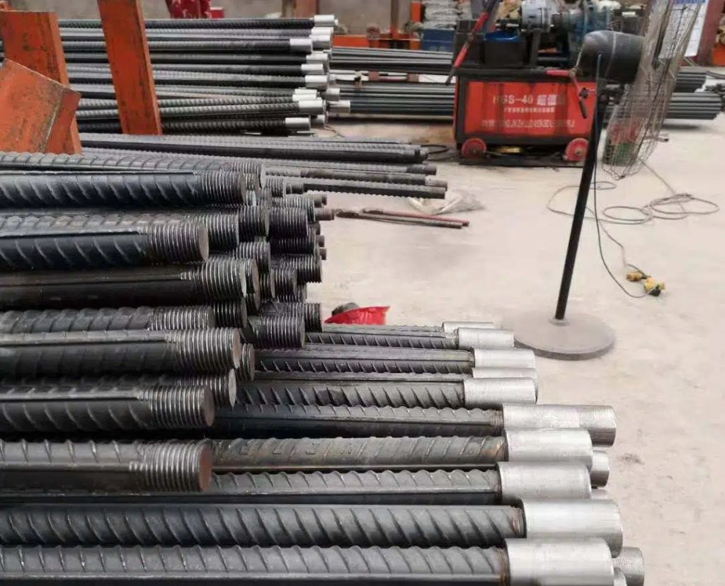 Rebar processed by rebar coupler threading machine