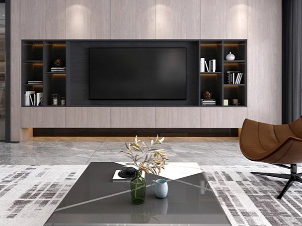 Bamboo Wood Fiber wall panel for living room