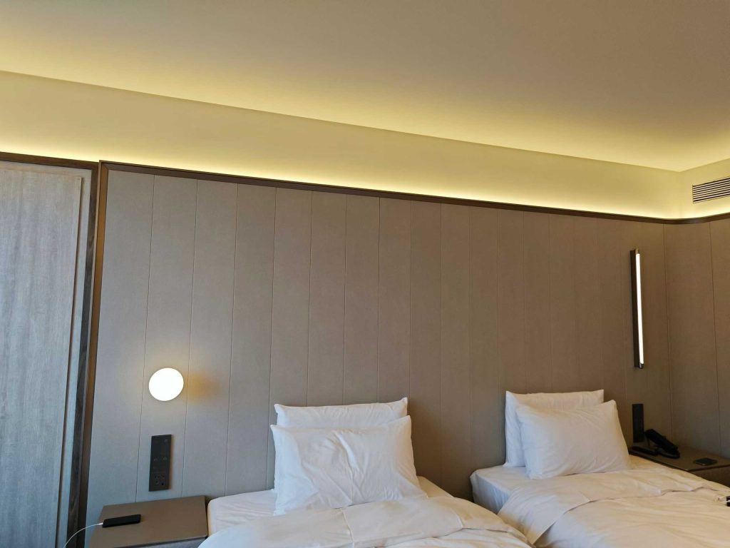 WPC wall panels for Guest Rooms