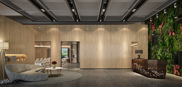 WPC wall panels for lobby