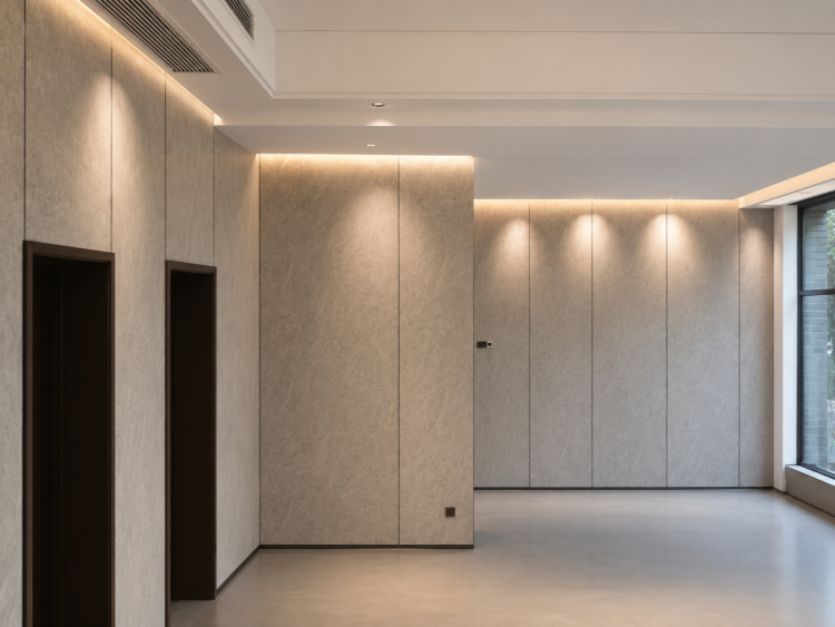 WPC wall panel installation effect