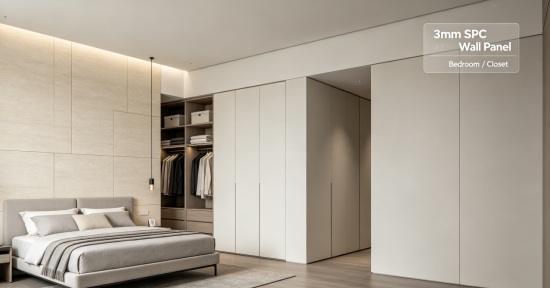 3mm SPC wall panels for bedroom