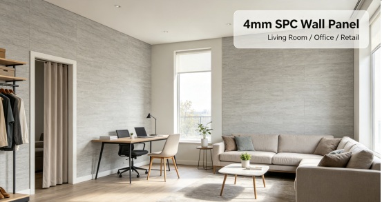 4mm SPC wall panels for living room