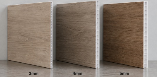 Different SPC wall panel thickness