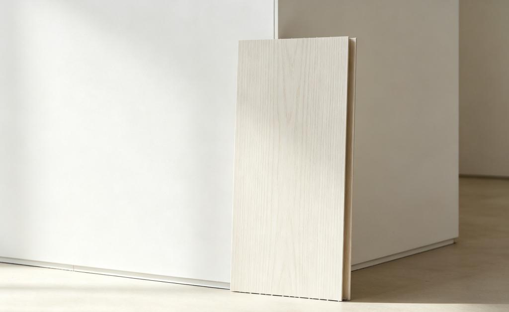 Smooth, clean plasterboard walls are suitable for directly adhesive bonding of WPC wall panels