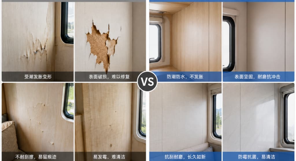 Traditional vs Modern RV Interior Wall Panels Comparison