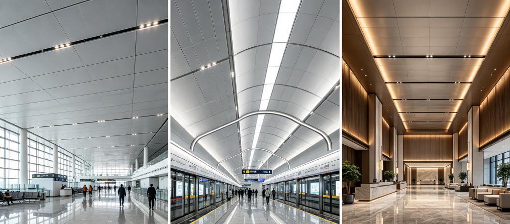 Application scenarios of Aluminum honeycomb ceiling panels