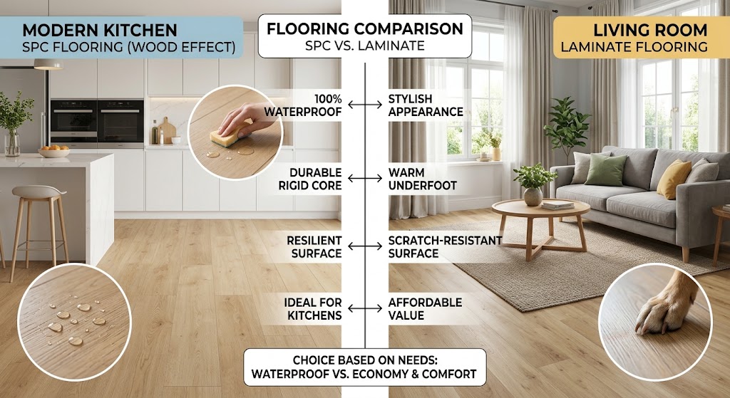 SPC flooring vs laminate comparison