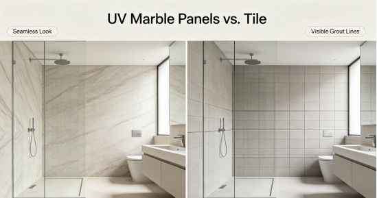 UV Marble Panels vs. Tile